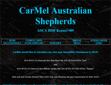 Tablet Screenshot of carmelaussies.com